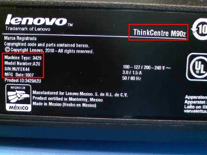 Photo from the official notice: Lenovo Recalls ThinkCentre Desktop Computers Due to Fire Hazard