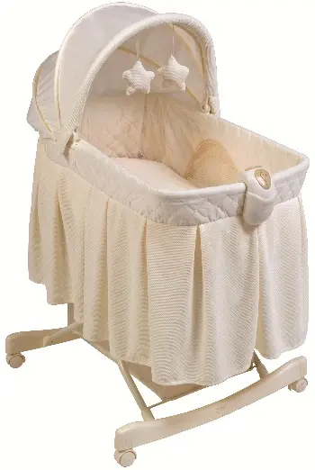 KB043-BNT1- Light Vibes Deluxe Rocking Bassinet