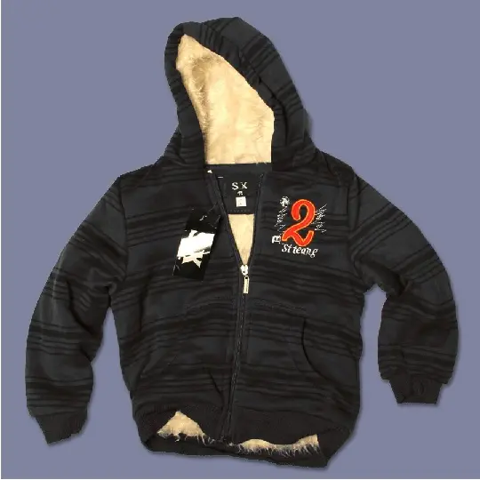 Photo from the official notice: Boys' Hooded Jackets Recalled by Bonded Apparel; Neck Drawstrings Pose Strangulation Hazard; Sold Exclusively at dd's Discounts
