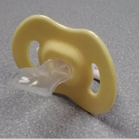 Photo from the official notice: CareBears Pacifier Recalled by IDM Group Due to Choking Hazard