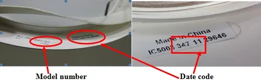 Photo from the official notice: Cooper Lighting Recalls Shower Light Trim and Glass Lens Due to Impact and Laceration Hazards1