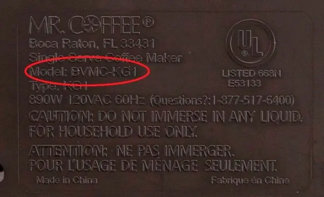 Photo from the official notice: Mr. Coffee Single Cup Brewers Recalled by JCS Due to Burn Hazard