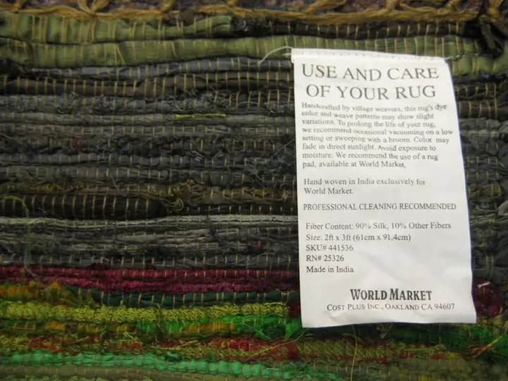 Photo from the official notice: Cost Plus Recalls Silk Floor Mats Due to Laceration Hazard; Sold Exclusively at Cost Plus World Market