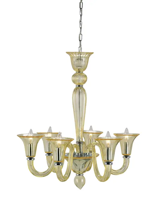 9152 Guistina chandelier, yellow