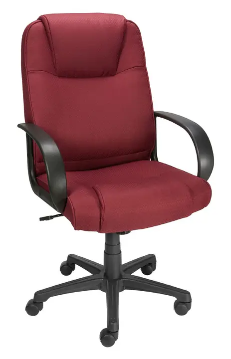 Bermond fabric chair in burgundy