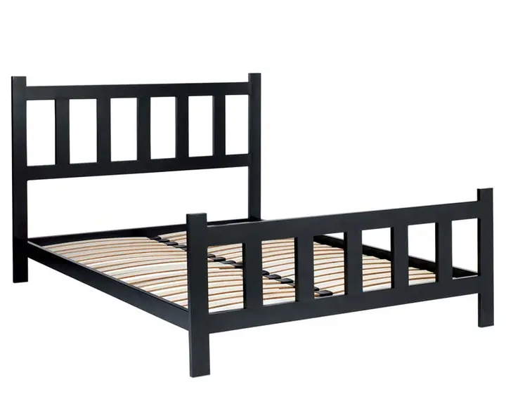 Gray "Picket" bed frame