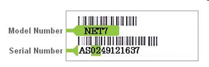 Model and serial numbers are located on the bottom of the surge protector