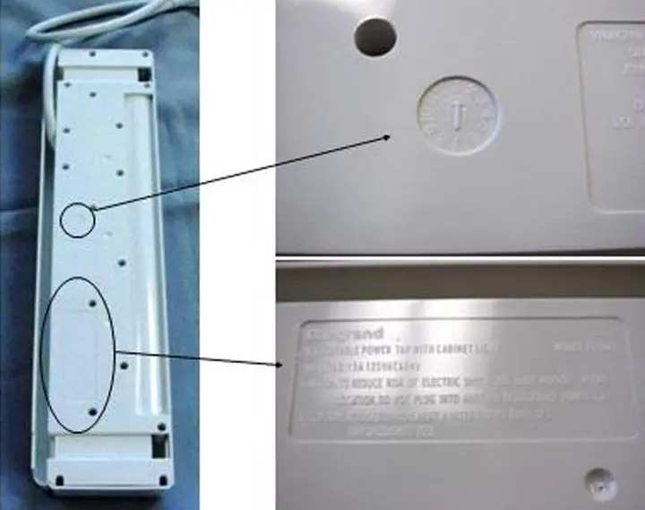 Location of nameplate and manufacture date code