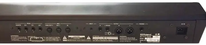 Roland RD-800 Electronic Digital Piano (rear)