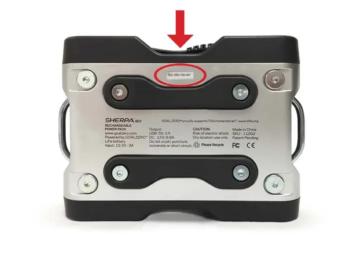 Serial number location
