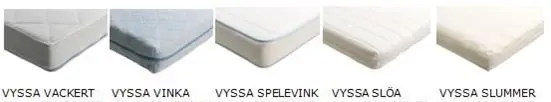 Five styles of VYSSA crib mattress