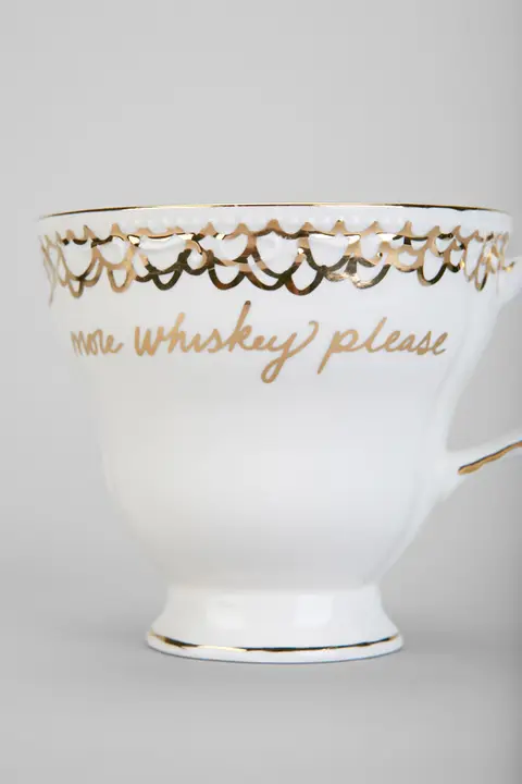 Urban Outfitters "more whiskey please" teacup