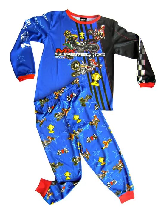 "MX Superstars" themed children's pajamas
