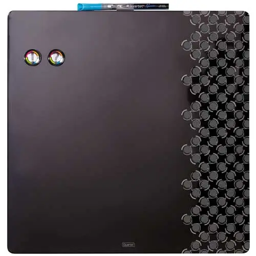 Frameless Dry-Erase Combination Board with magnets and dry-erase markers