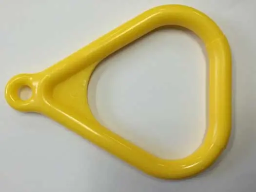 A photograph of an individual trapeze ring