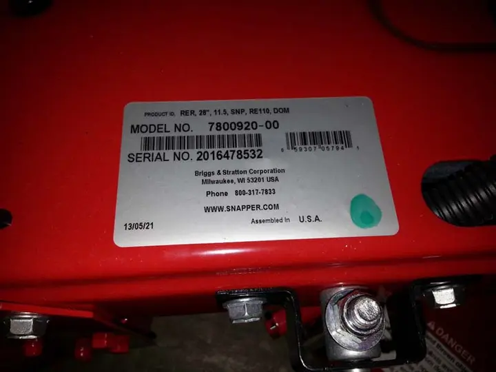 Label (Product marked with a green dot has already been inspected and tested)