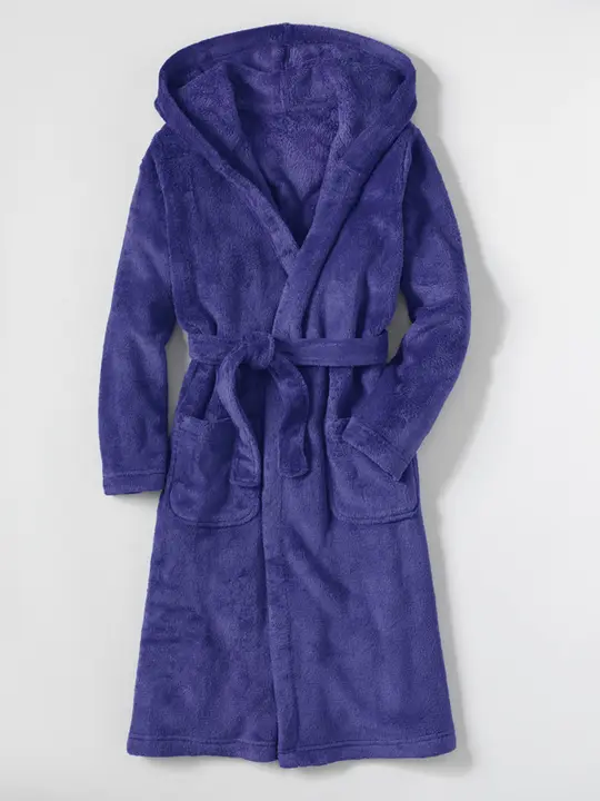 Lands’ End Girls Fleece Hooded Robe