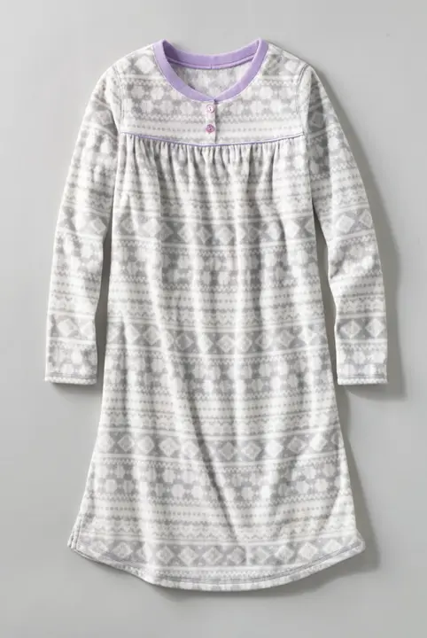Lands’ End Girls Fleece Gown