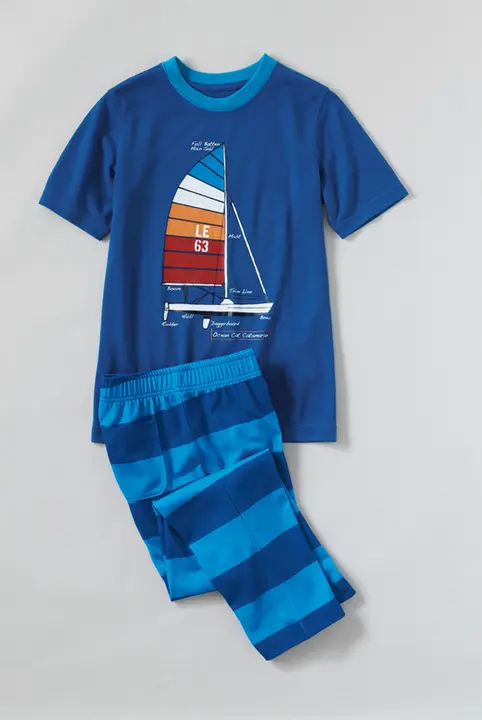 Lands’ End Boys Knit Pajamas