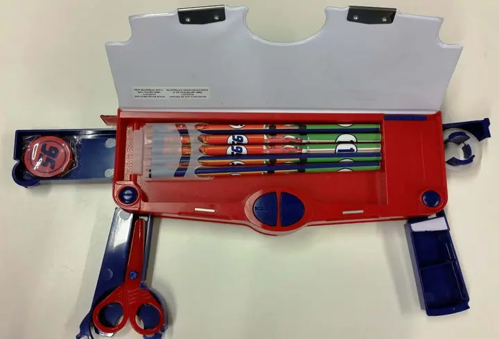 Interior of pencil case