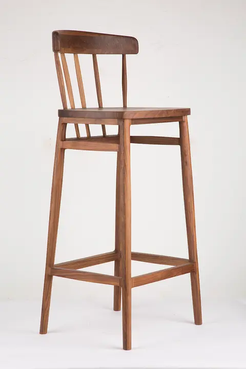 Windsor Shaker Stool (Walnut)