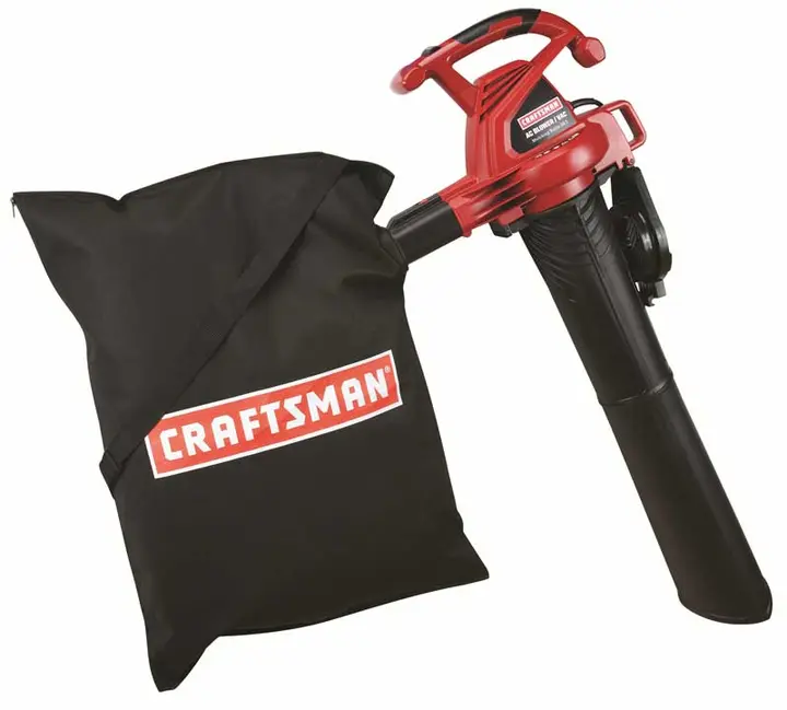Recalled Craftsman blower/vac with mulch bag
