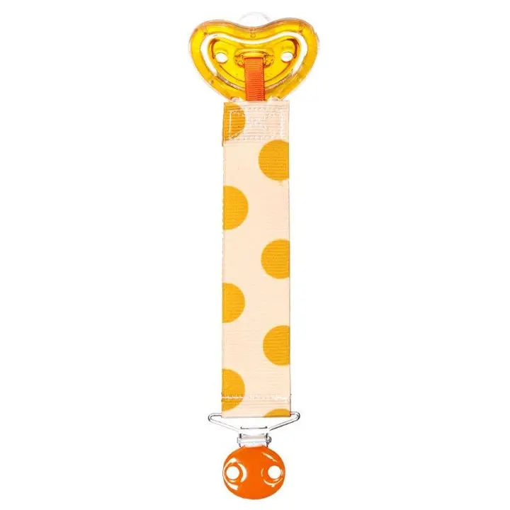 m Designer pacifier and clip