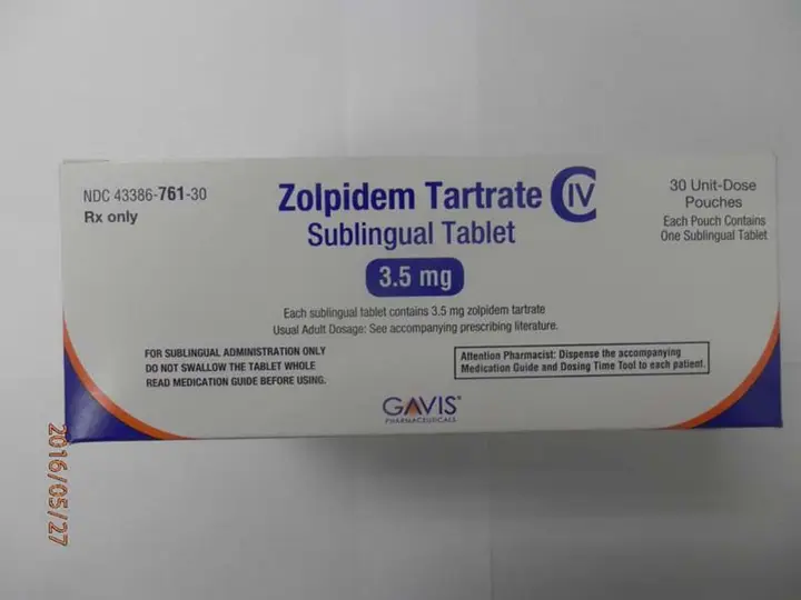 Novel Laboratories sleep tablets 3.5 mg box (front)
