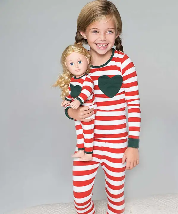 Christmas red and white pajamas