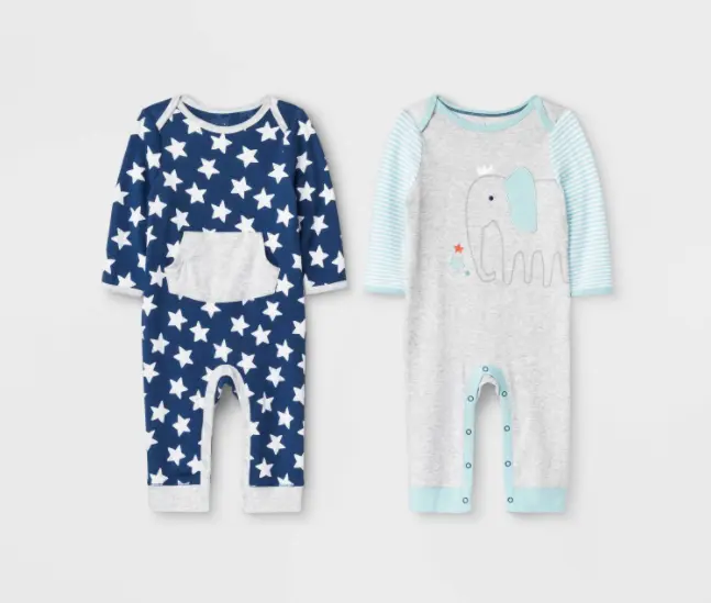 Recalled Cloud Island "Little Peanut" and True Navy Rompers
