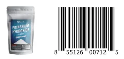 Recalled Ecoxall Potassium Hydroxide Flakes and UPC