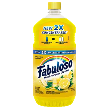 Recalled Fabuloso Multi-Purpose Cleaner 2X Concentrated Formula, Lemon Scent, 33.8 fl oz, 56 fl oz, 128 fl oz and 169 fl oz