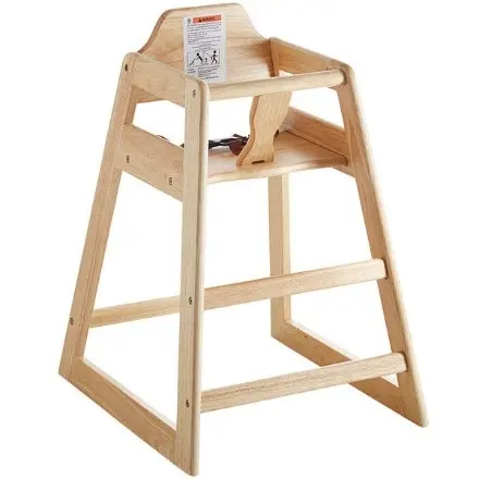 Recalled Lancaster Table & Seating High Chairs Model 164HIGHCNAT – Natural (assembled)