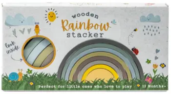 Recalled Professor Puzzle rainbow stacker - green/blue