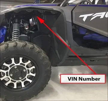 Recalled Talon VIN location