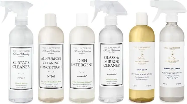 Recalled The Laundress surface cleaner, all-purpose cleaning concentrate, dish detergent, glass & mirror cleaner, aromatherapy dish soap and aromatherapy surface cleaner