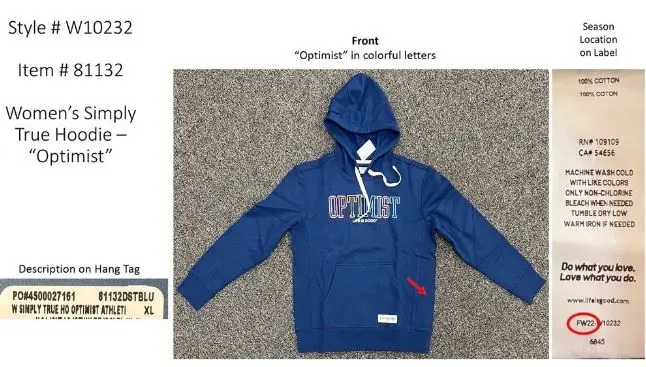 Recalled Women's Simply True Hoodie Optimist Athletic in Darkest Blue