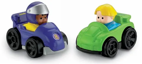 Rampway purple and the green cars