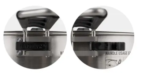 Recalled product with the black nylon latch
