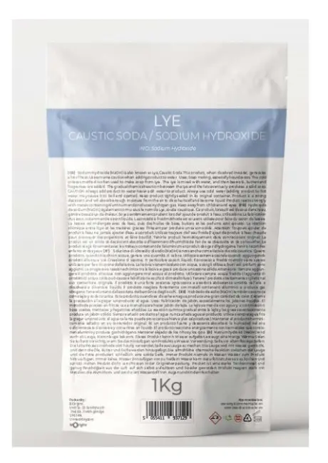 The weight and batch number appear on the back of the product