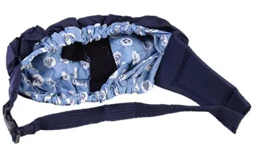 Recalled Joybuy Marketplace Express Sling Carrier with blue print inner fabric