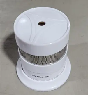 Recalled Samurai Mini Smoke Alarm - back