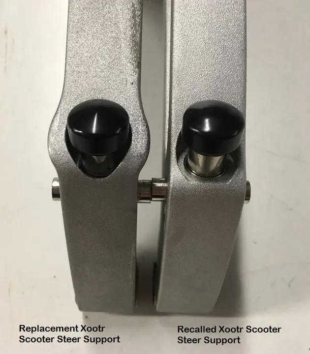 Xootr scooter steer support