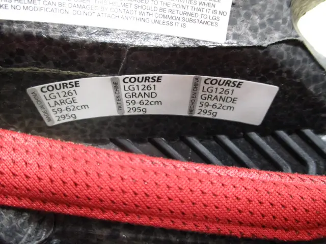Photo from the official notice: Louis Garneau Recalls Bicycle Helmets Due to Risk of Head Injury