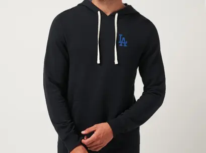 Recalled Men's Black Cloud Hoodie with "Los Angeles Dodgers" Logo