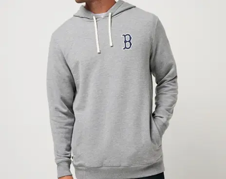 Recalled Men's Heather Gray Cloud Hoodie with "Boston Red Sox" Logo