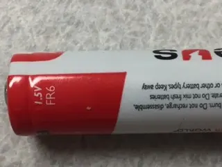 Zeus brand "Freedom Power" lithium AA batteries sold with motorized window coverings