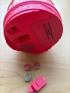Recalled Pet Bird Toy Easily Accessible Battery Compartment