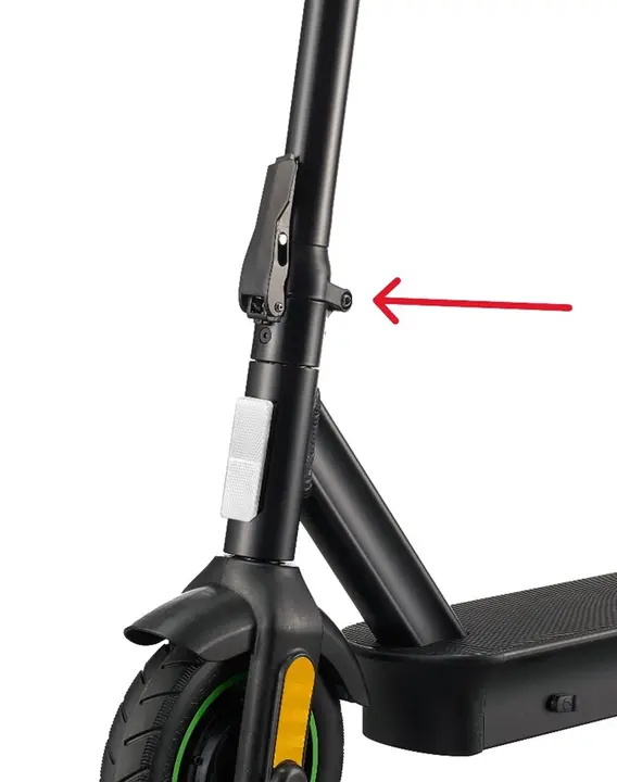 Location of the Screw on the Recalled Folding Electric Scooter
