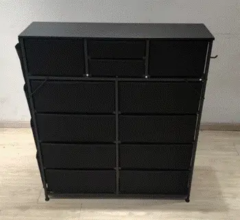Recalled AOWOS 12-Drawer Dresser in Black (back)